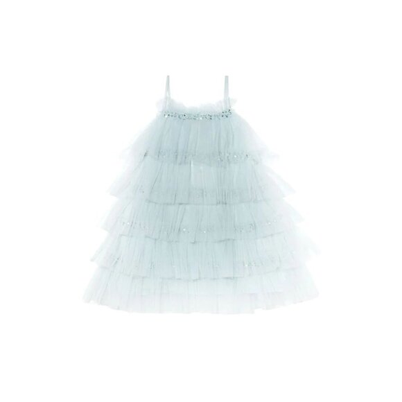 TUTU DU MONDE Mahala Tulle Dress in Icicle Size 3-6 Months - Picture 1 of 8